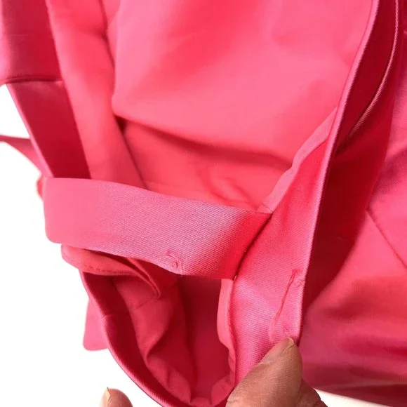 Tahari Pink Satin Dress Womens Size 10‎ NWT Spaghetti Strap Barbiecore Dress D52 - Picture 12 of 14